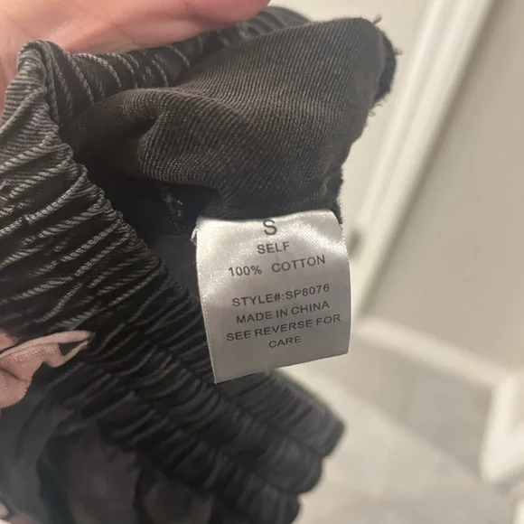 Boho Floral Patchwork Wide Leg Pants Size Small - Picture 8 of 8